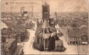 Gand - « Église Saint-Nicolas et Panorama » - Église Saint-Nicolas avec panorama de la ville