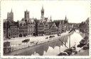 Gand - « Quai-aux-Herbes » - Graslei avec ses maisons de corporations historiques le long de la Lys