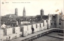 Ghent – “Panorama taken from the Gravensteen” – Panorama from the Gravensteen
