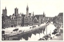 Gent - "Quai aux Herbes" - Graslei met historische gildehuizen langs de Leie