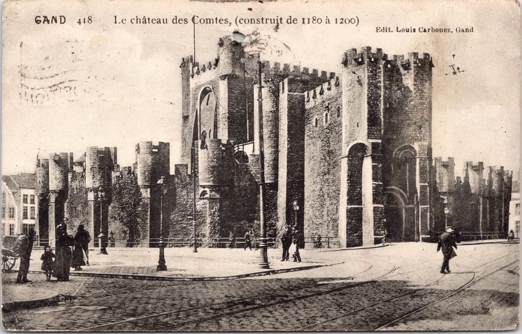 Ghent – "Le château des Comtes" – Het Gravensteen (built 1180–1200)