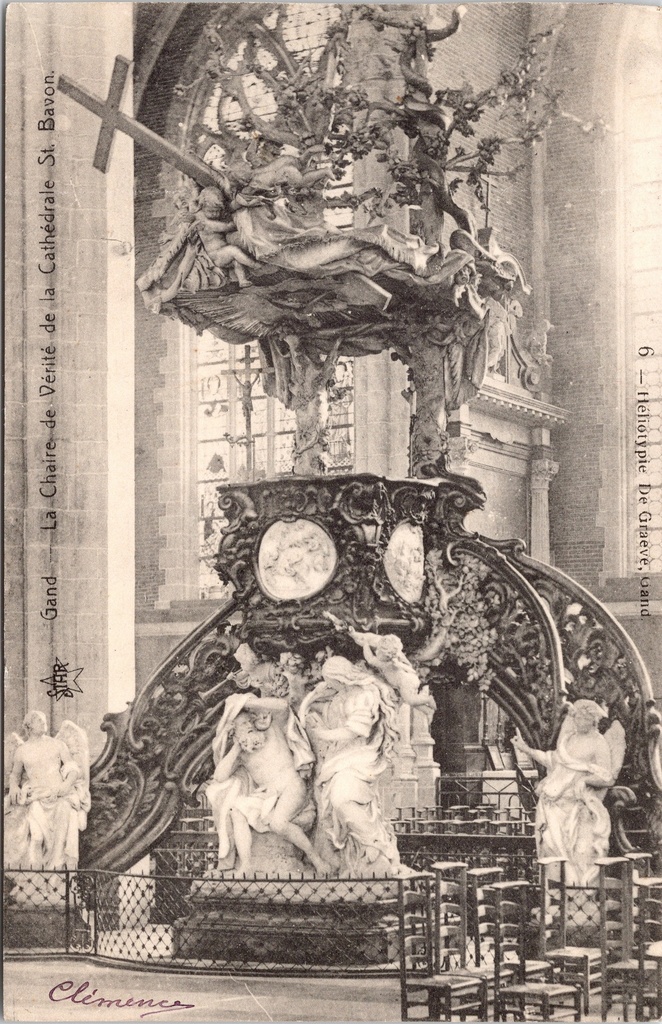 Ghent – “La Chaire de Vérité de la Cathédrale St. Bavon” – Pulpit of Truth in St Bavo’s Cathedral