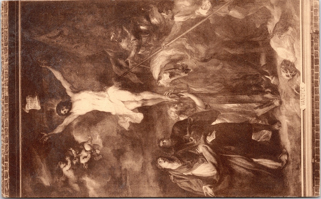 Ghent – “Christ Dying on the Cross by Ant. van Dijk” – Painting by Van Dyck in St Michael’s Church