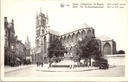 Gent - "Cathédrale St-Bavon" - Sint-Baafskathedraal met monument op voorplein