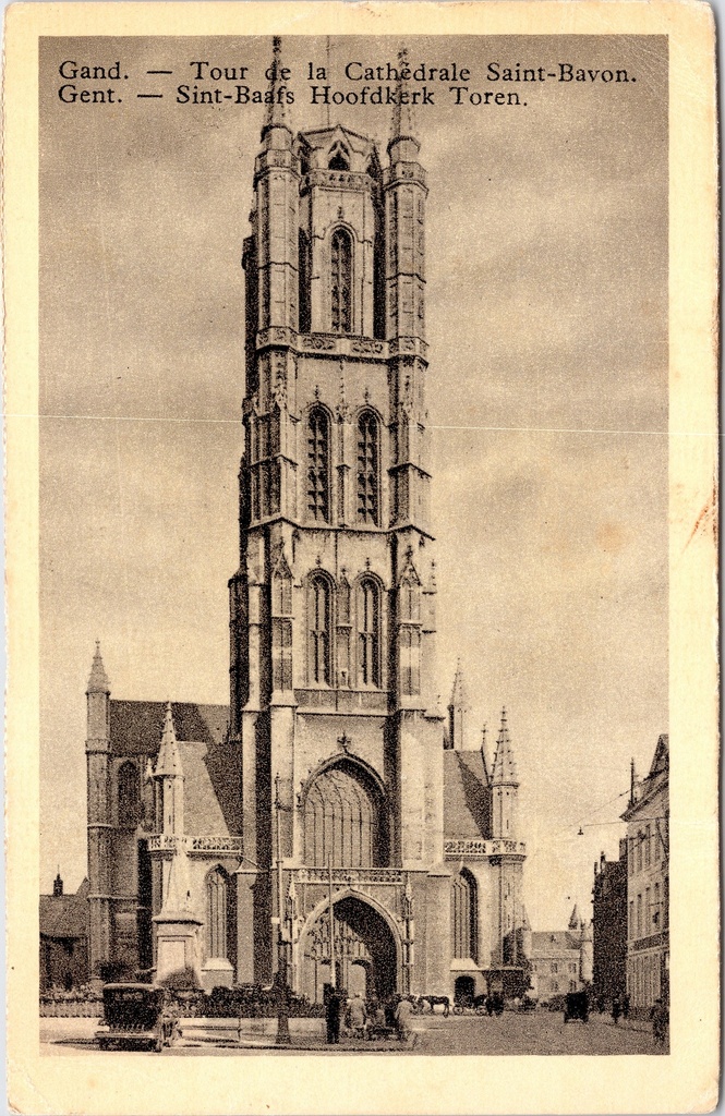 Gent - "Tour de la Cathédrale Saint-Bavon" - Toren van de Sint-Baafskathedraal