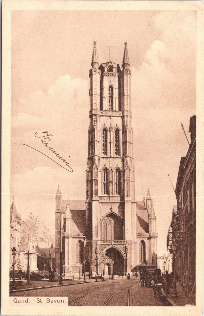 Gent - "Gand. St Bavon." - Sint-Baafskathedraal