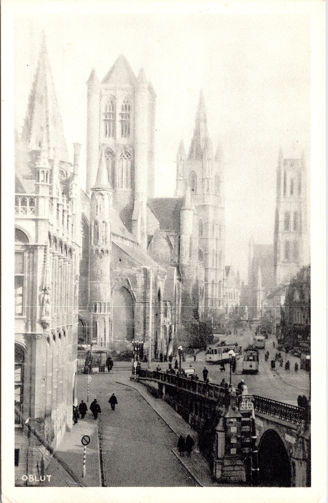 Gand - « Enfilade des Monuments » - Vue sur la rangée de monuments