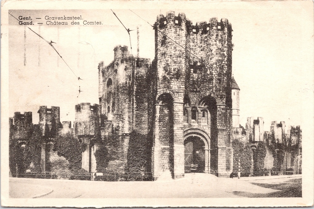 Gent - "Gravenkasteel / Château des Comtes" - Het Gravensteen middeleeuws kasteel