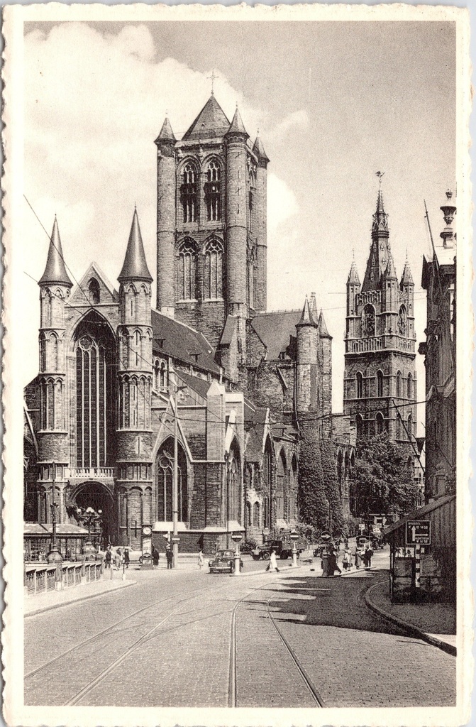 Gent - "Église St-Nicolas et Beffroi" - Sint-Niklaaskerk en Belfort