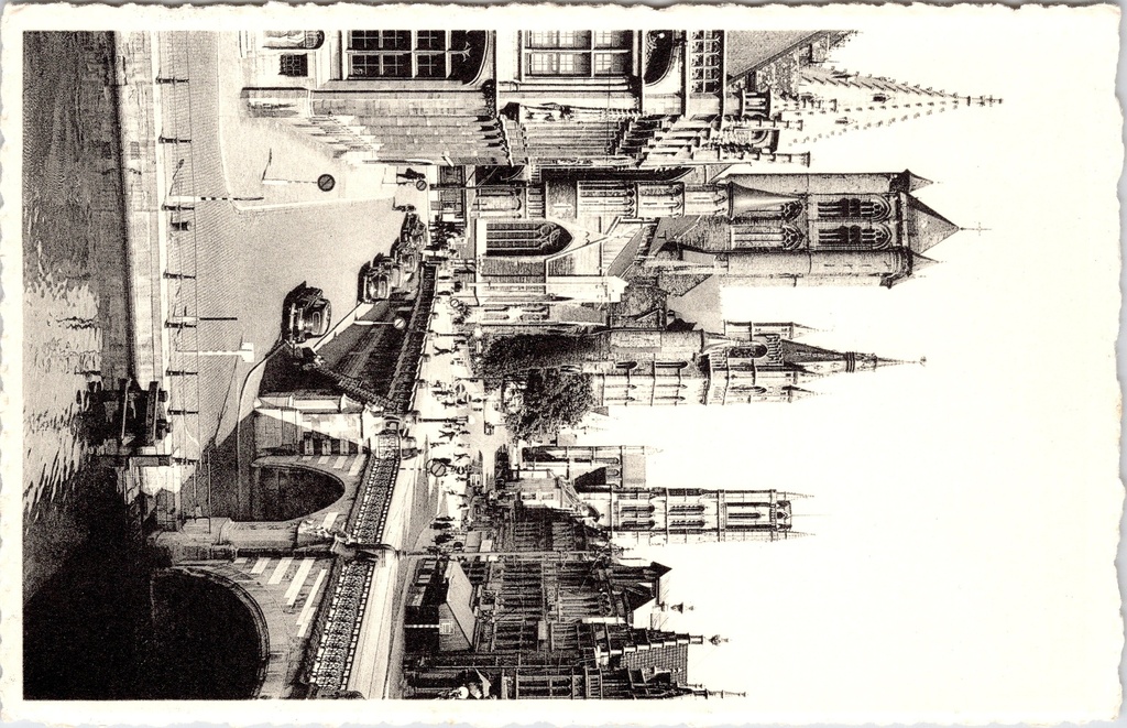 Gent - "Église Saint-Nicolas, Beffroi, Église Saint-Bavon" - Sint-Niklaaskerk, Belfort en Sint-Baafskathedraal