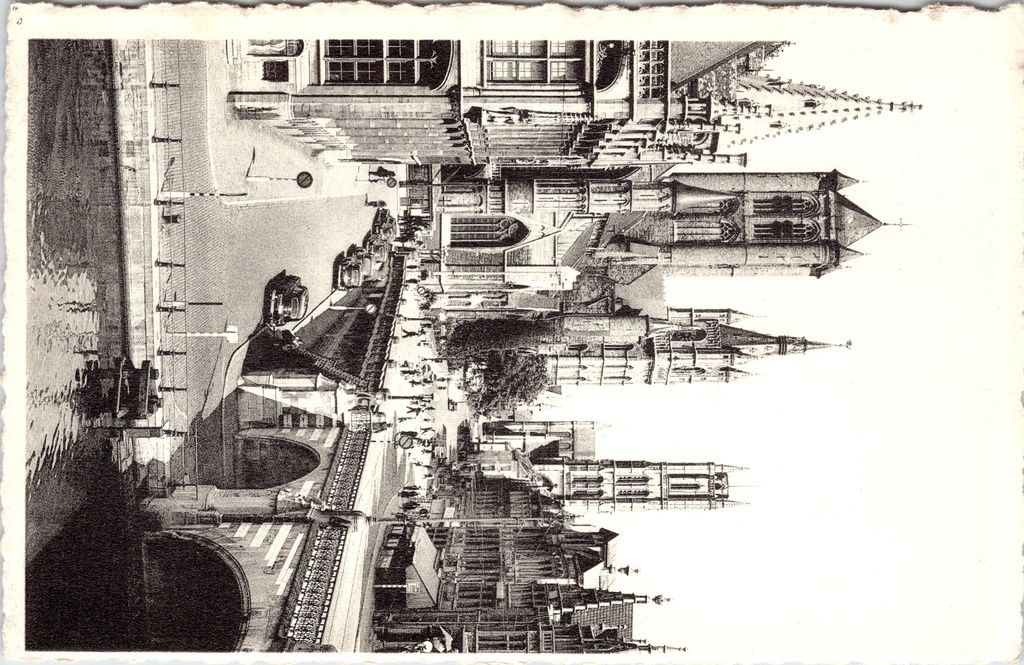 Gand - « Église Saint-Nicolas, Beffrol, Église Saint-Bavon » - Église Saint-Nicolas, Beffrol et cathédrale Saint-Bavon