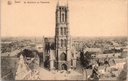 Gent - "St. Baafskerk en Panorama" - Panoramisch zicht op de Sint-Baafskathedraal