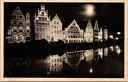 Ghent – “Illumination of the Graslei” – Night-time lighting of the Graslei reflected in the River Leie