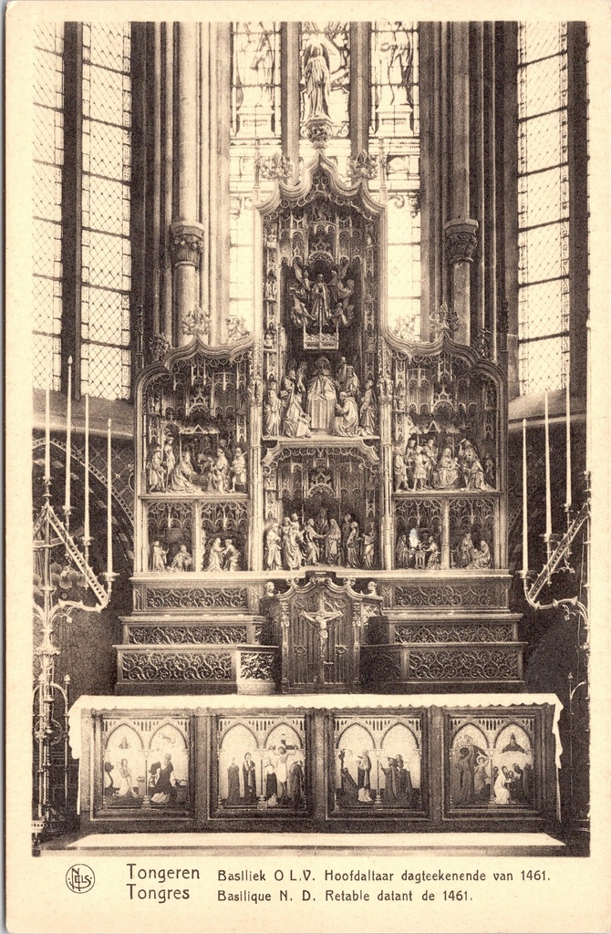 [I2463] Tongres - « Basilique Notre-Dame, maître-autel daté de 1461 » - Maître-autel de la basilique Notre-Dame