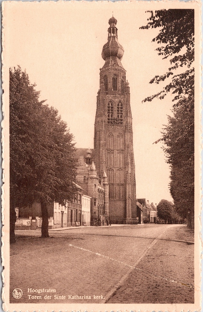 Hoogstraten - "Toren der Sinte Katharina kerk" - Toren van de Sint-Katharinakerk (verwoest 1944)