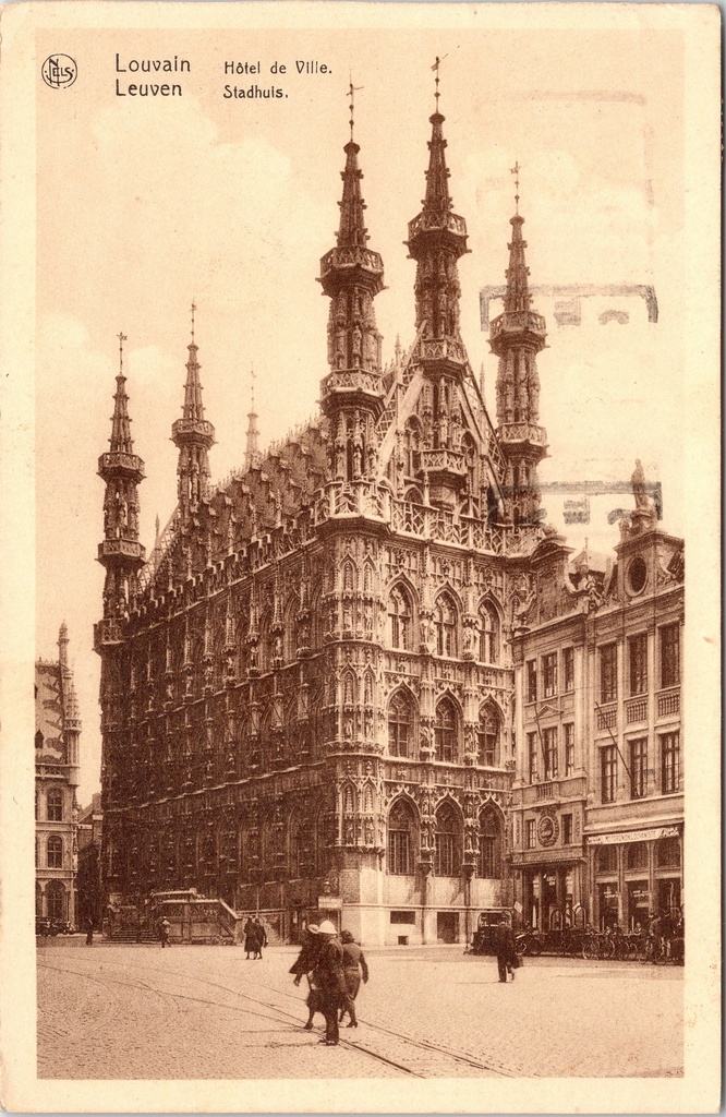 Leuven - "Hôtel de Ville. Stadhuis." - Stadhuis van Leuven