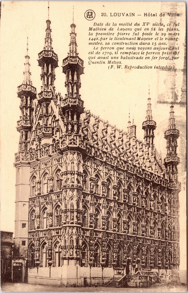 Leuven - "Hôtel de Ville" - Stadhuis van Leuven