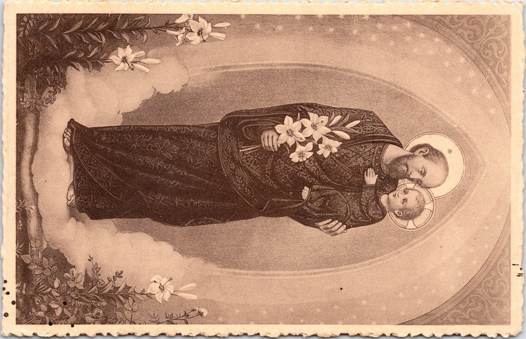 Louvain - « STATUE DE SAINT JOSEPH » - Statue de saint Joseph avec l’Enfant Jésus dans la chapelle de Picpus
