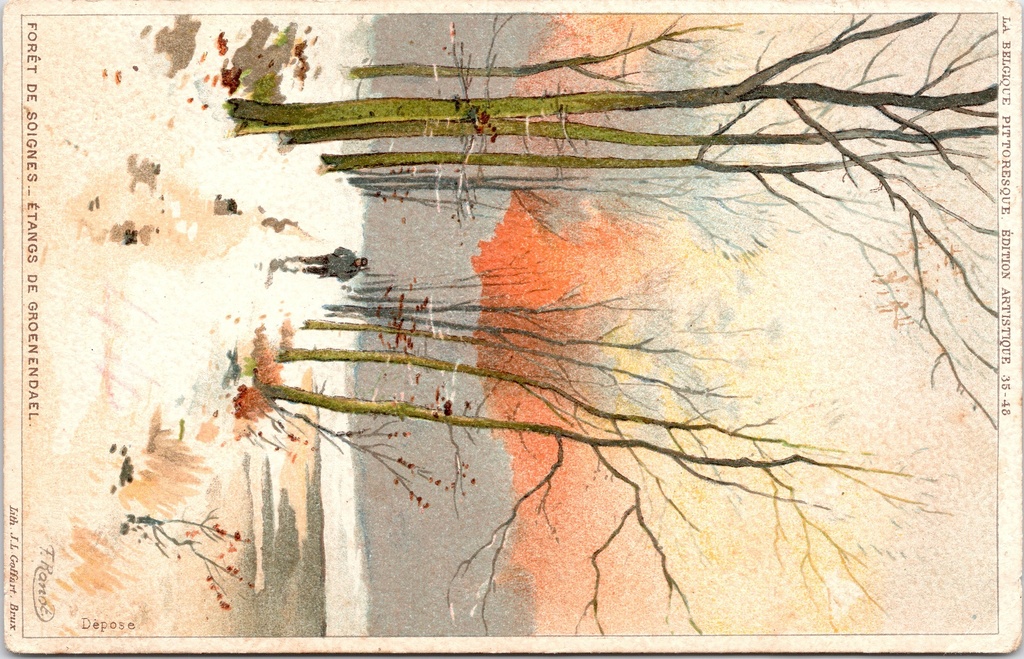 [I2527] Hoeilaart – “Forêt de Soignes – Étangs de Groenendael” – Groenendael Ponds in the Sonian Forest