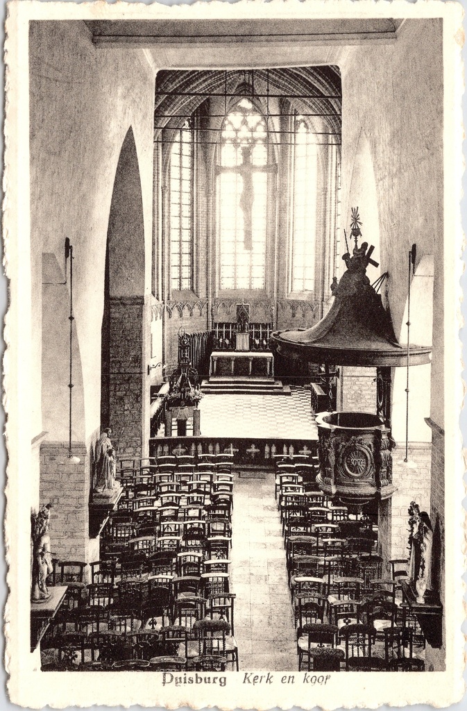 [I2545] Tervuren – “Duisburg Church and choir” – Interior of the church and choir at Duisburg