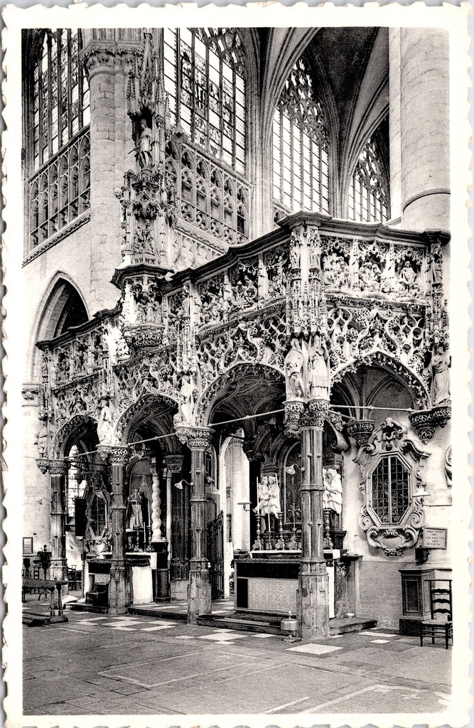 Lier - "Jubé de la Collégiale" - Dokzaal van de Sint-Gummaruskerk