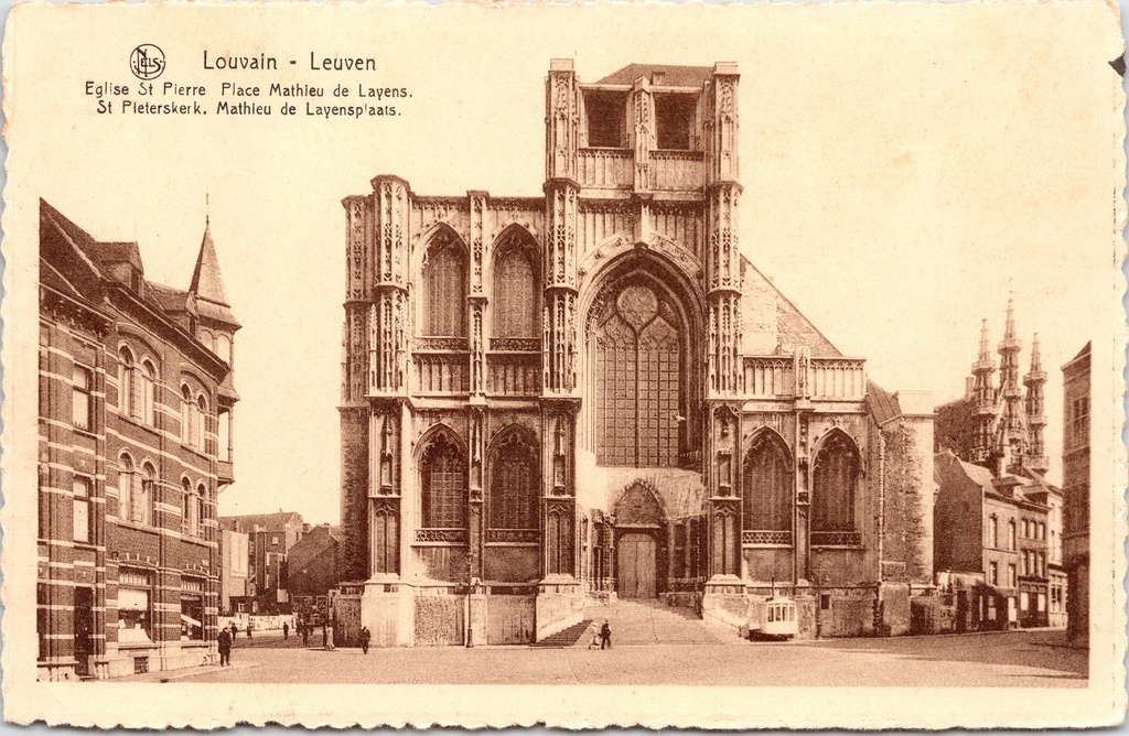 Louvain - « Église Saint-Pierre, place Mathieu de Layens » - Église Saint-Pierre sur la place Mathieu de Layens