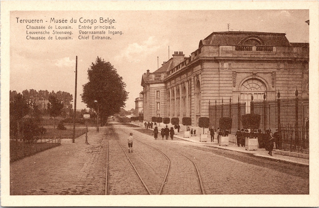 Tervuren - « Musée du Congo belge » - Entrée principale du musée le long de la Chaussée de Louvain