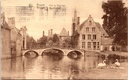 Bruges - « Pont du Béguinage / Begijnhofbrug » - Pont du Béguinage avec canal et cygnes
