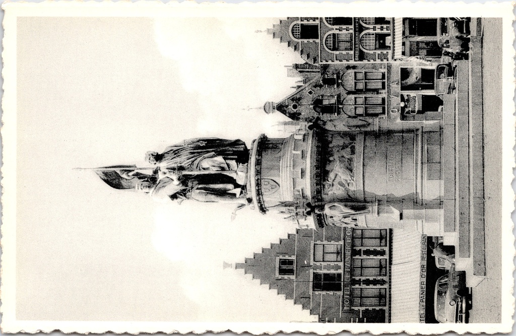 Brugge - "Standbeeld van J. Breydel en P. De Coninc." - Standbeeld Jan Breydel en Pieter de Coninck op de Markt