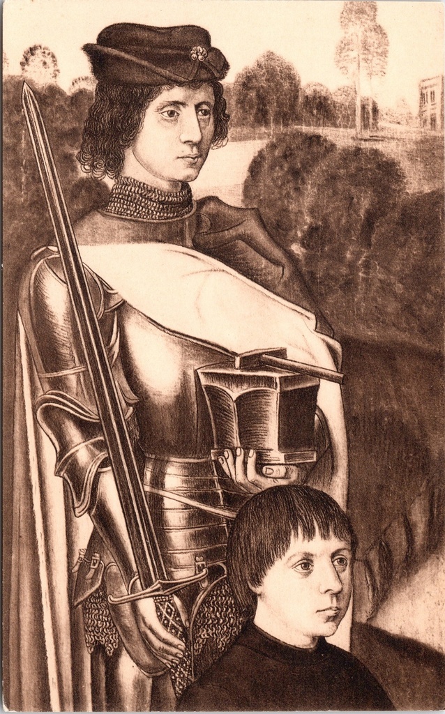 Brugge - "Saint-Adrien et le Donateur" - Detail triptyck Kruisafneming, Hans Memling, Sint-Janshospitaal
