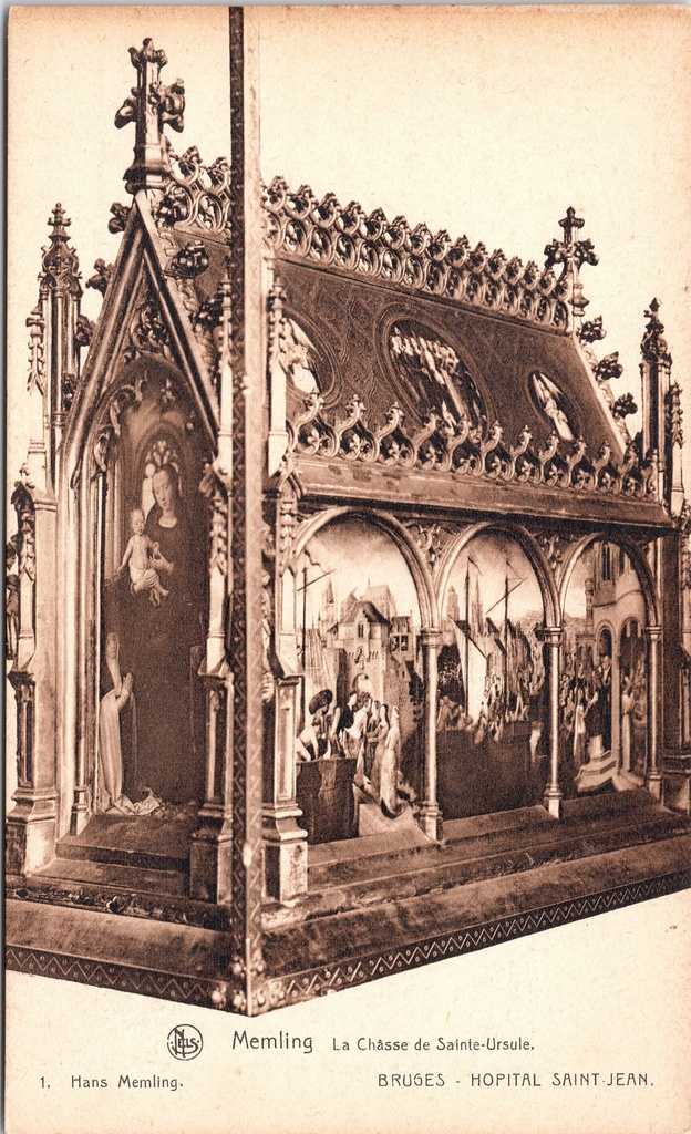 Brugge - "La Chasse de Sainte-Ursule" - Schrijn van de Heilige Ursula door Hans Memling