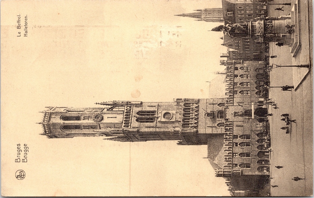Bruges - « Le Beffroi. Halletoren. » - Le Beffroi et les Halles sur la Grand-Place