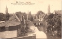 Brugge - "Quai Vert" - Groene Rei met zicht op Notre-Dame, Sint-Salvatorskathedraal, Paleis van het Brugse Vrije en Belfort