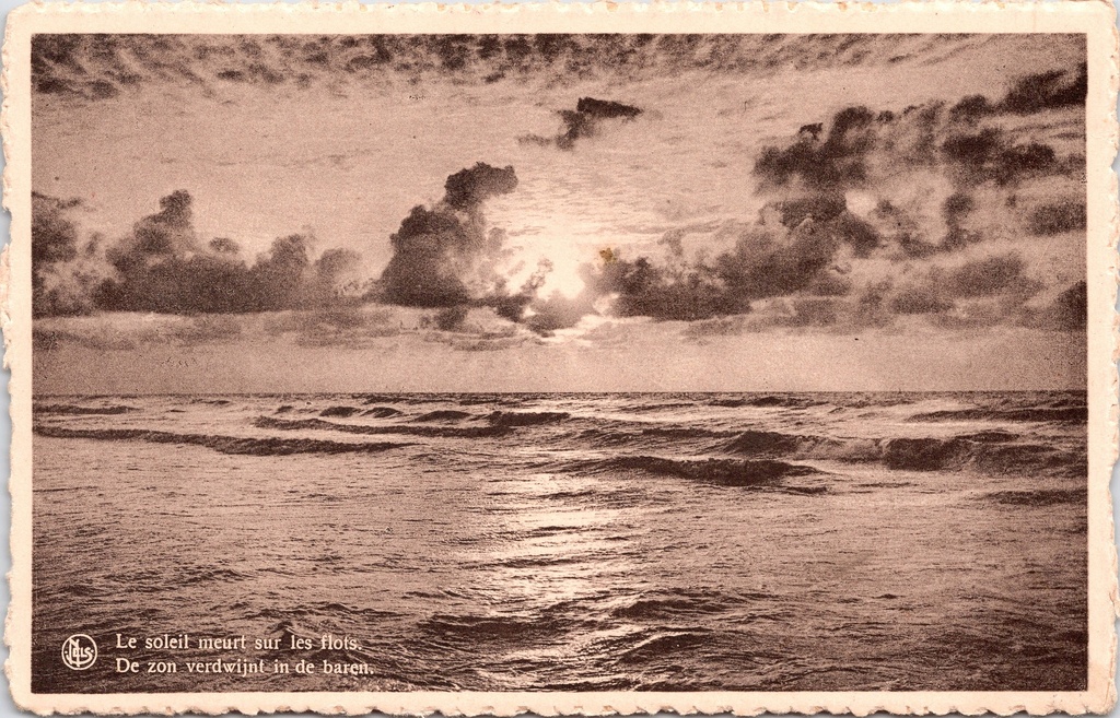 [L2883] Belgian coast – “Le soleil meurt sur les flots” – Sunset over the waves
