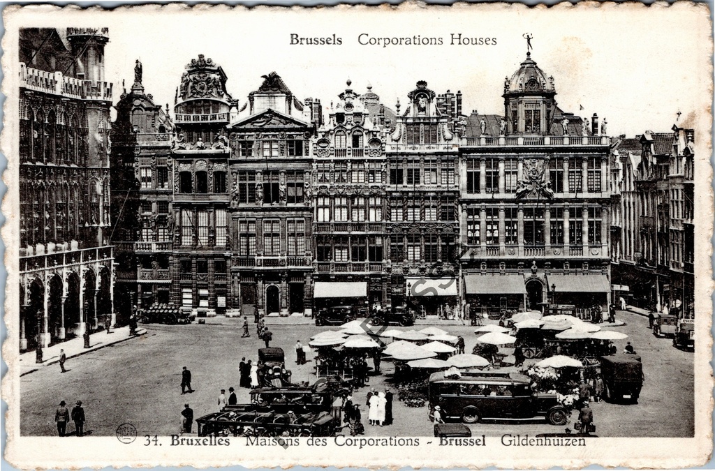 Bruxelles - "Maisons des Corporations" - Maisons des corporations sur la Grand Place