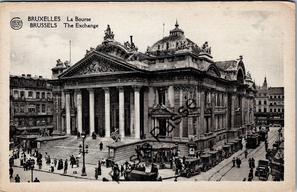 [Brussel0664] Brussels - "La Bourse" - Stock Exchange building with neo-Renaissance architecture