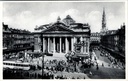 Bruxelles - "La Bourse" - Bâtiment de la Bourse avec colonnes et dôme