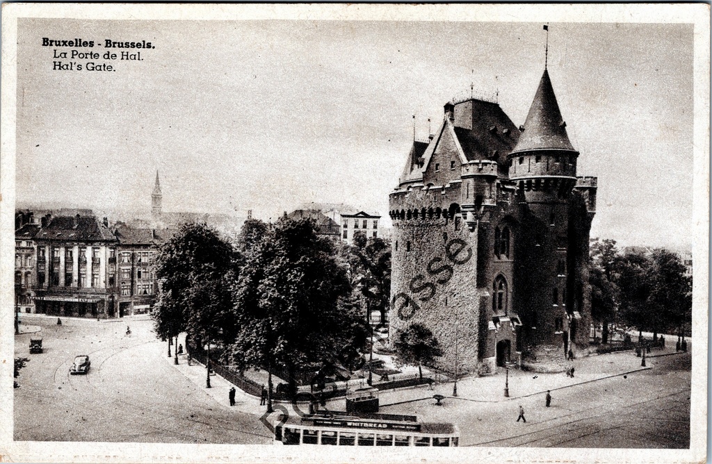 Bruxelles - "La Porte de Hal" - Porte de Halle avec tramway