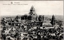 Brussels - "Panorama (Palais de Justice et Eglise de la Chapelle)" - Panoramic view of Palais de Justice and Chapelle Church