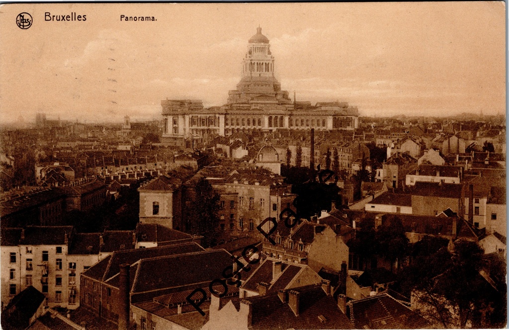 [Brussel0586] Bruxelles - "Panorama" - Vue panoramique du Palais de justice