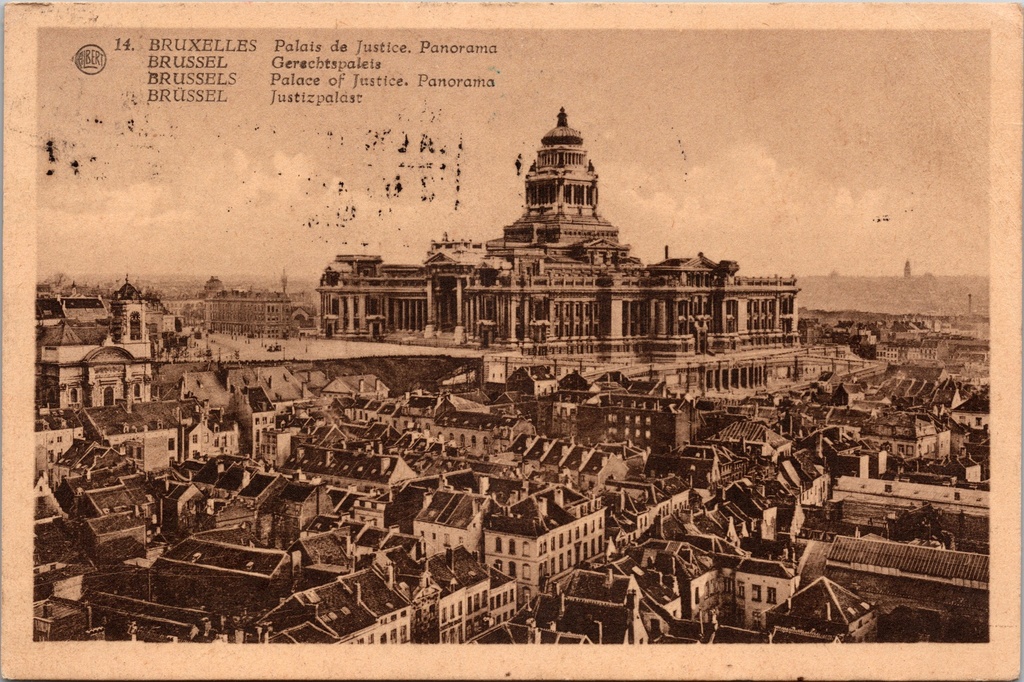 Brussel - "Palais de Justice. Panorama" - Justitiepaleis panoramisch zicht