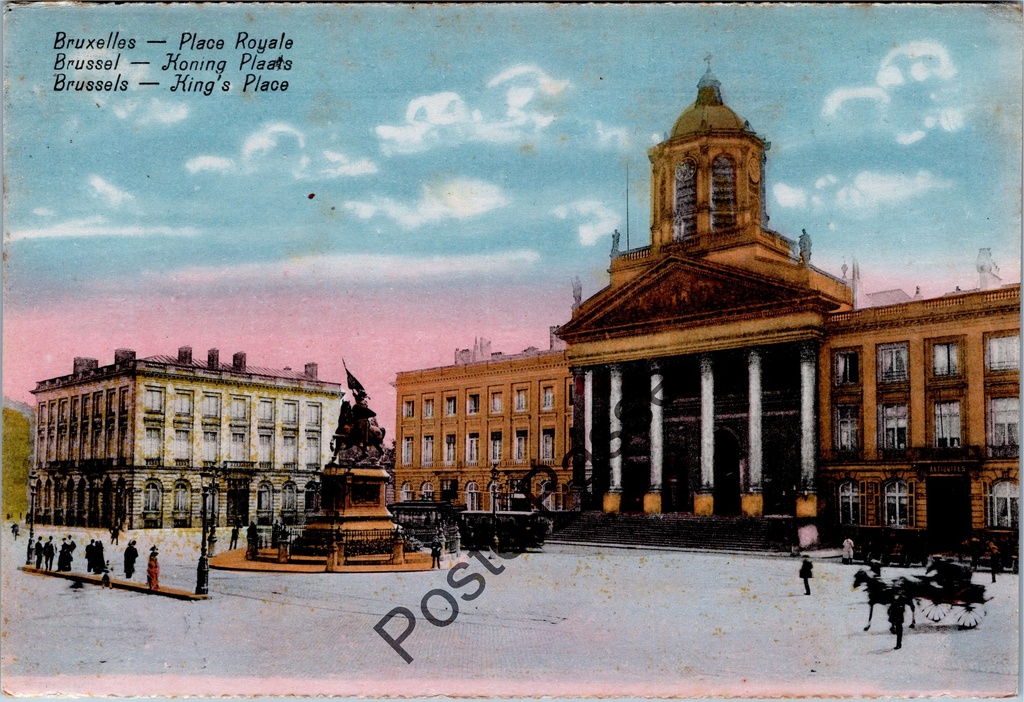 [Brussel0516] Brussel - "Place Royale" - Koningsplein met Sint-Jacobskerk