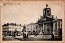 Brussels - "Place Royale" - Place Royale with Saint-Jacques-op-Coudenberg church and statue of Godfrey of Bouillon
