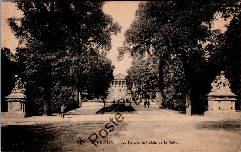 [Brussel0386] Bruxelles - "Le Parc et le Palais de la Nation" - Parc royal et Palais de la Nation
