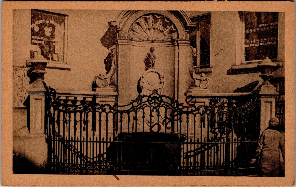 Brussel - "Manneken-Pis" - Beroemde fontein met plassend manneke