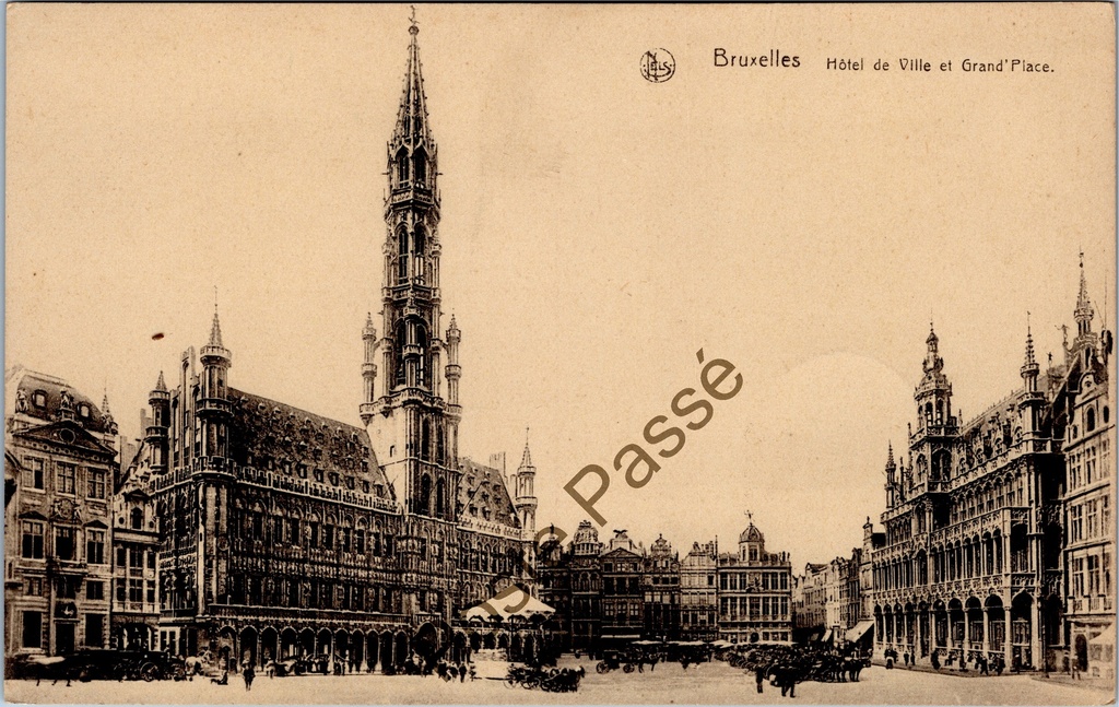 Brussel - "Hotel de Ville et Grand'Place" - Stadhuis en Grote Markt